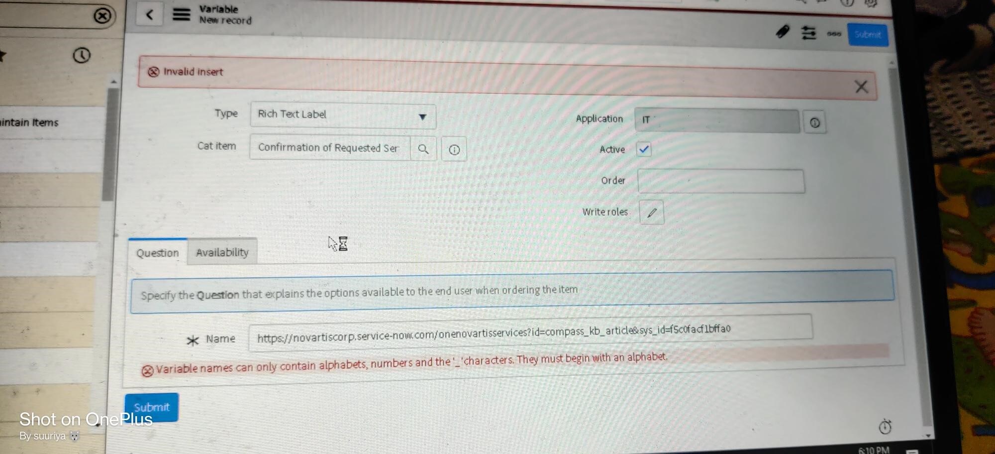 Solved: How to add hyperlink in the catalog item - ServiceNow